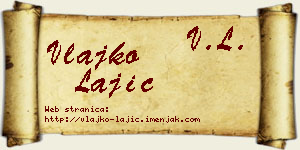 Vlajko Lajić vizit kartica